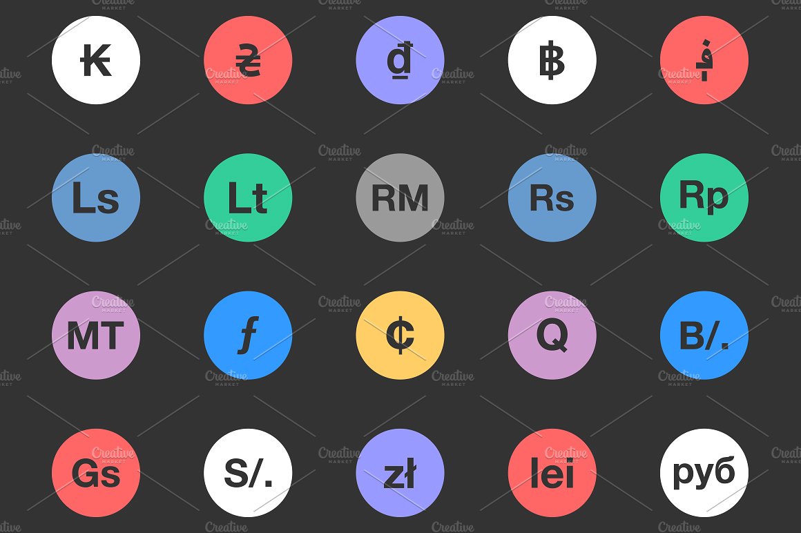 World Currency Symbols / Icons