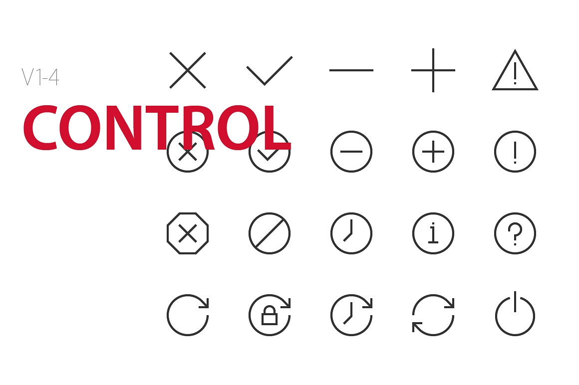 80 Control UI icons