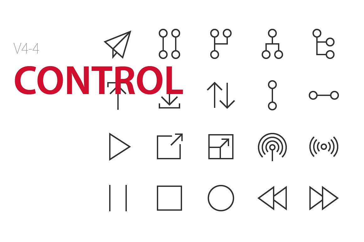 80 Control UI icons