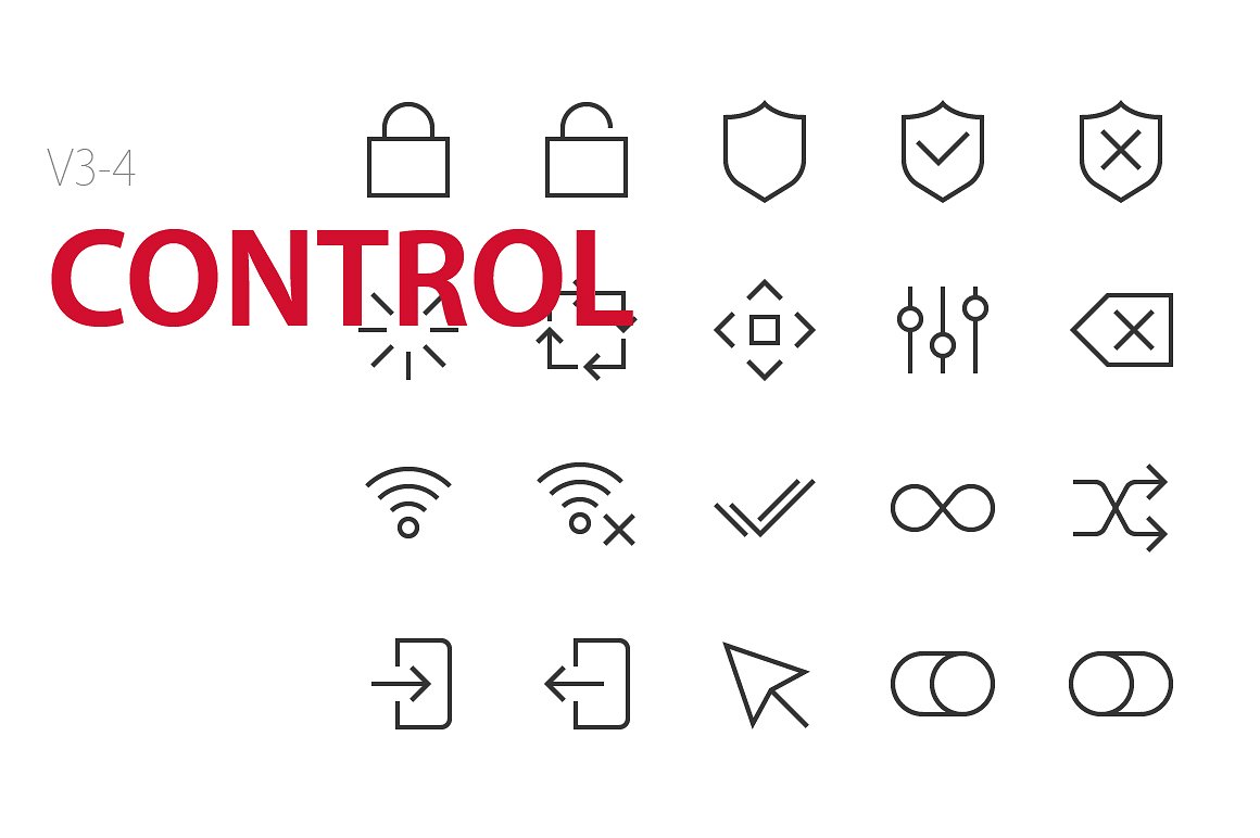 80 Control UI icons