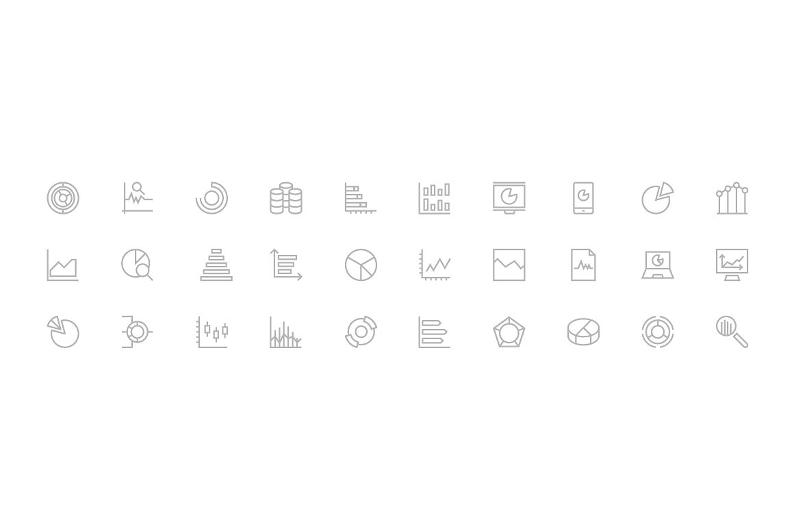 125 Business Charts Line Icon