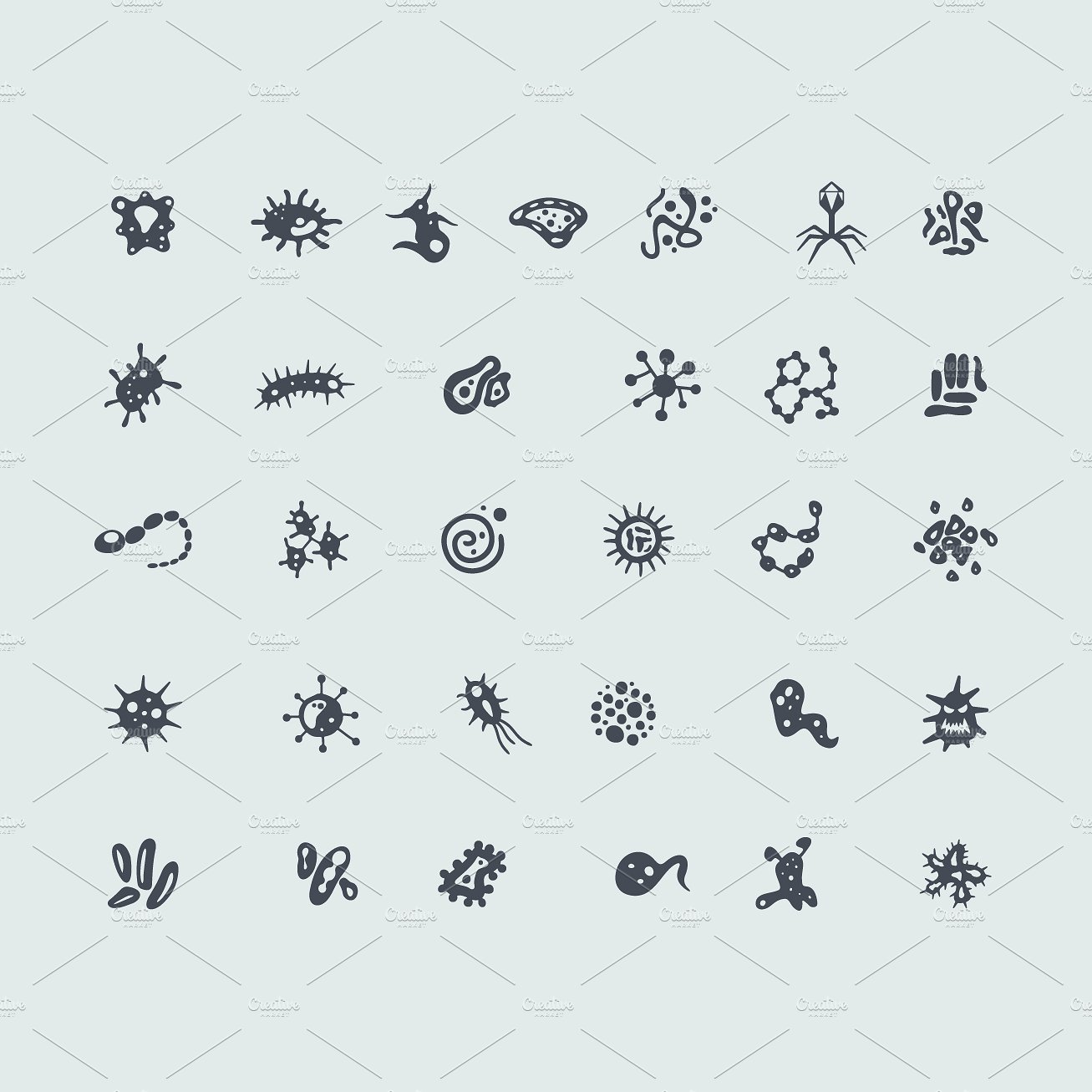 31 organisms icons