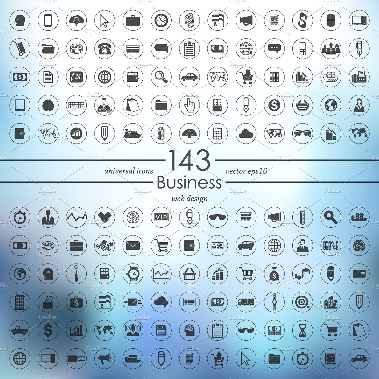 143 BUSINESS icons