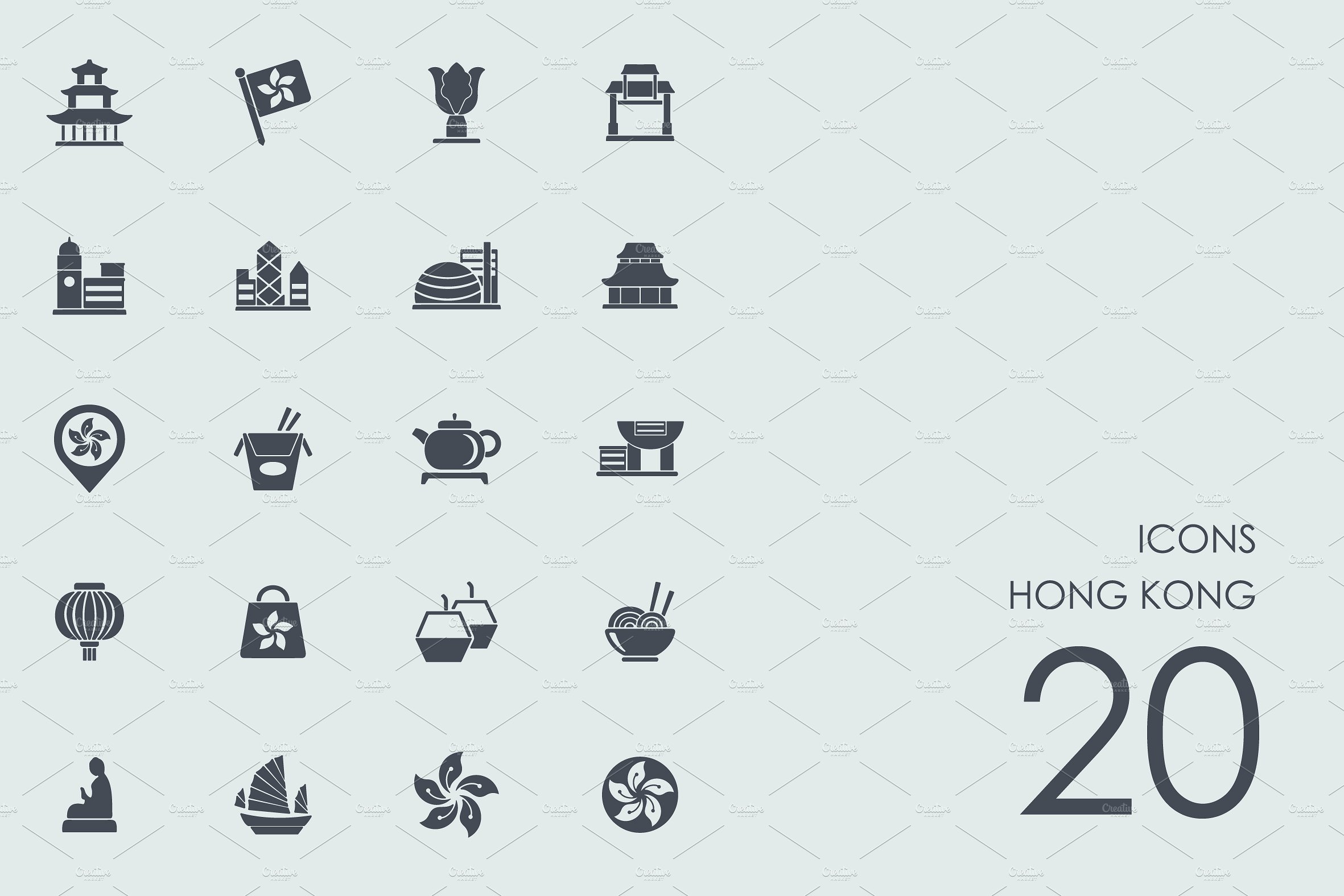 Hong Kong icons