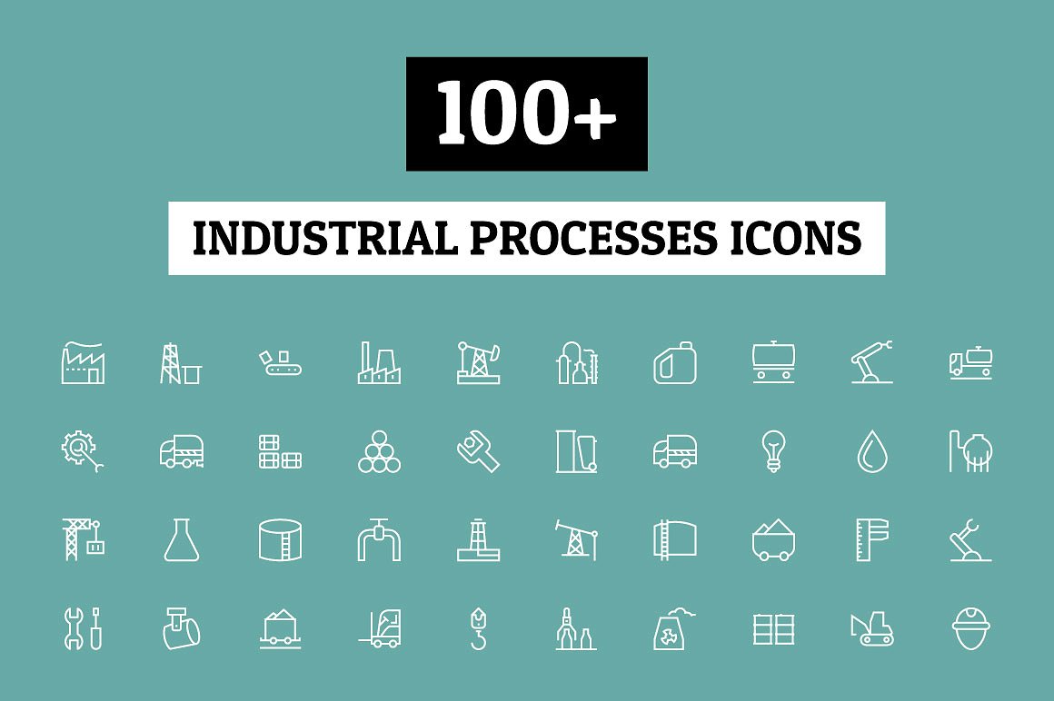 100 Industrial Processes Icon