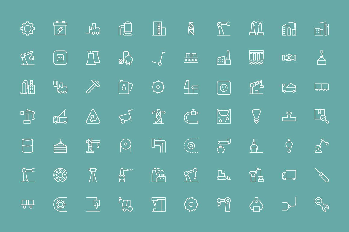 100 Industrial Processes Icon