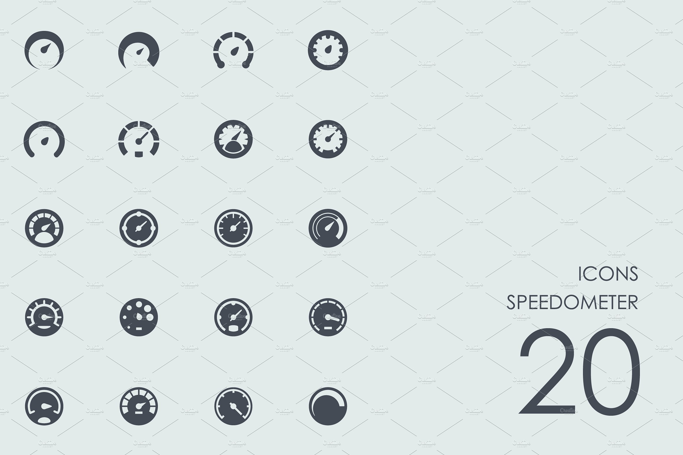 Speedometer icons