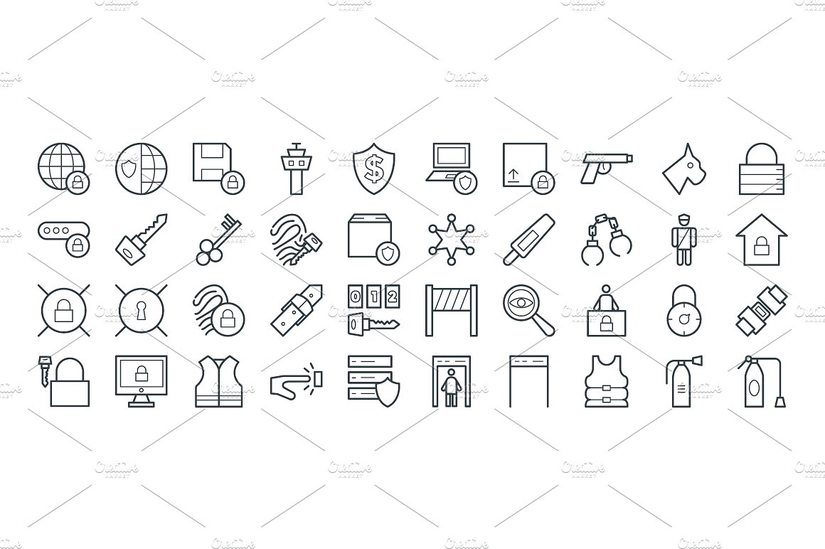 100 Security Vector Icons