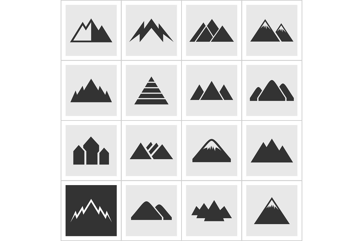 Icon of mountains