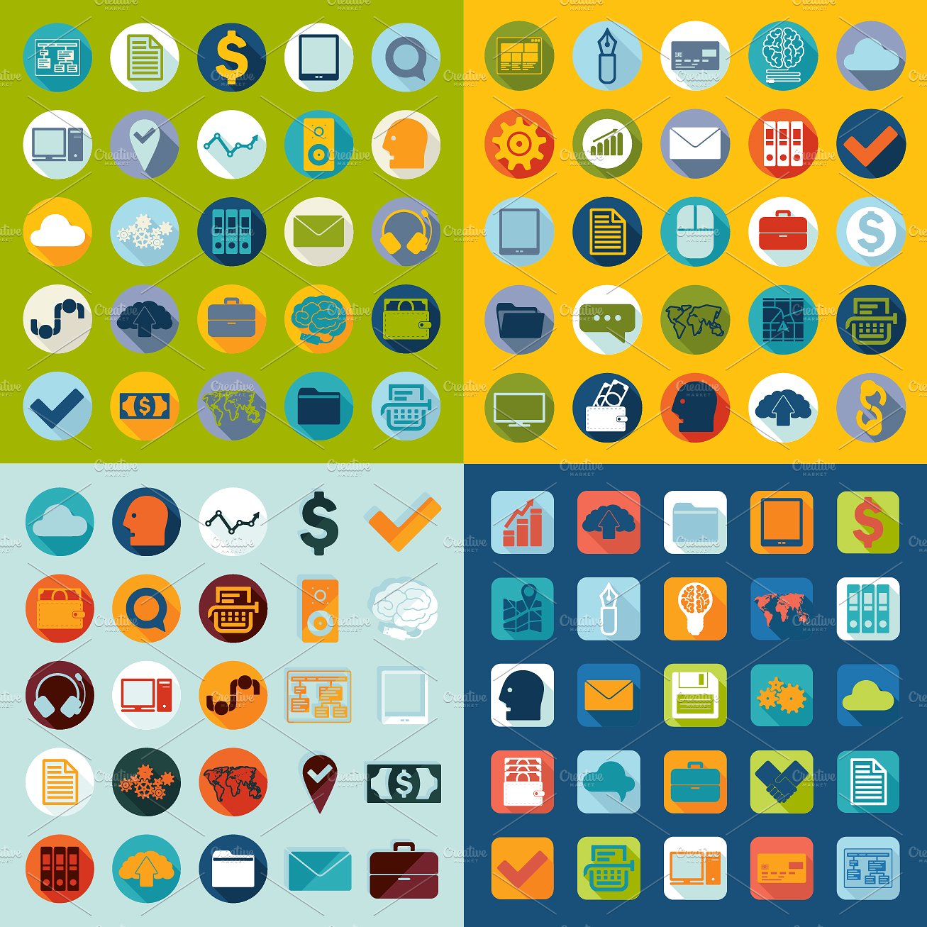 Set of business icons