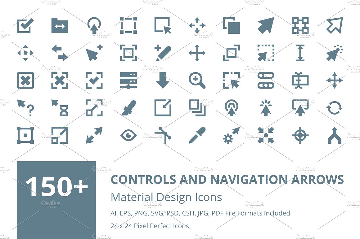 150 Navigation Arrows Icons