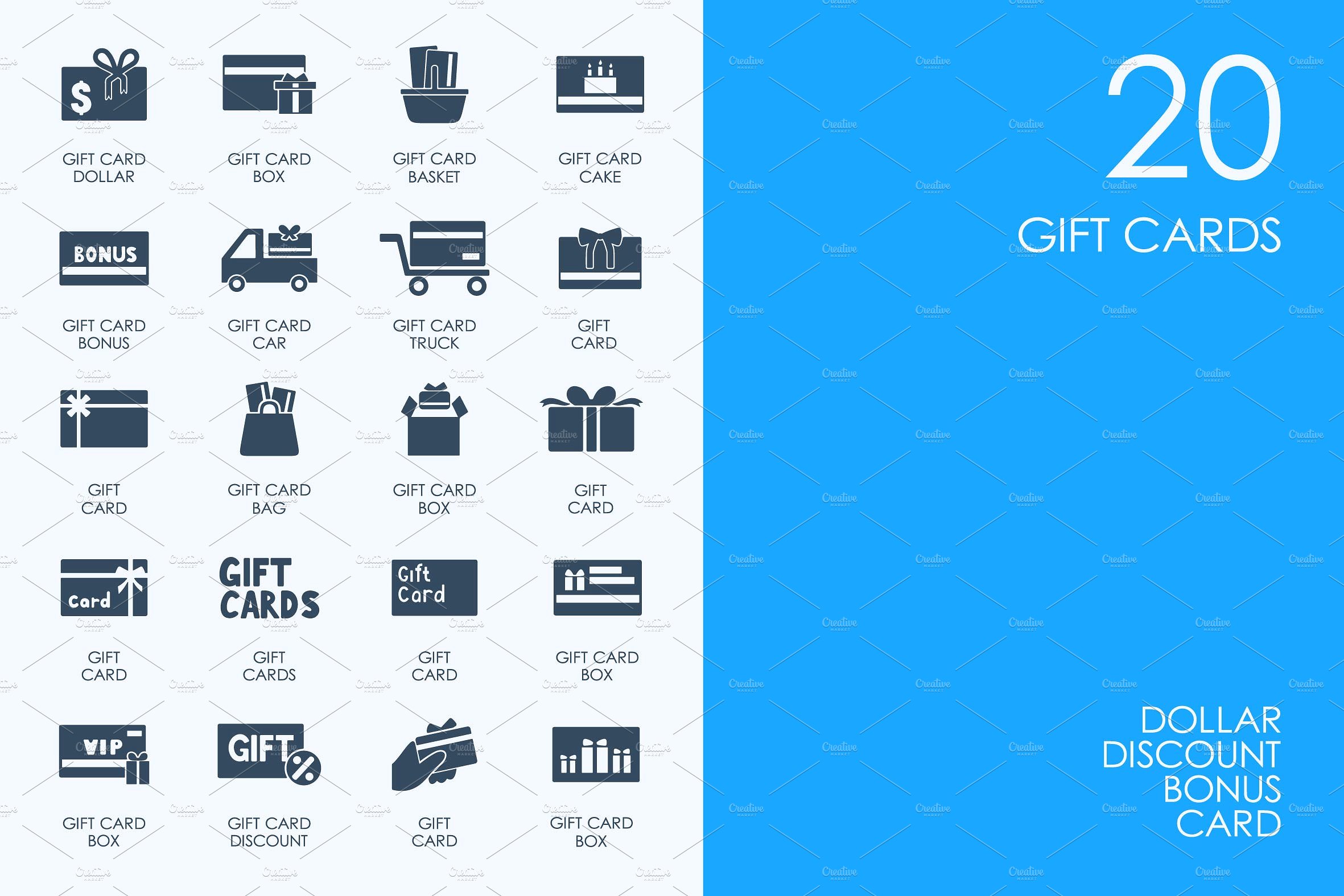 Gift Cards icons