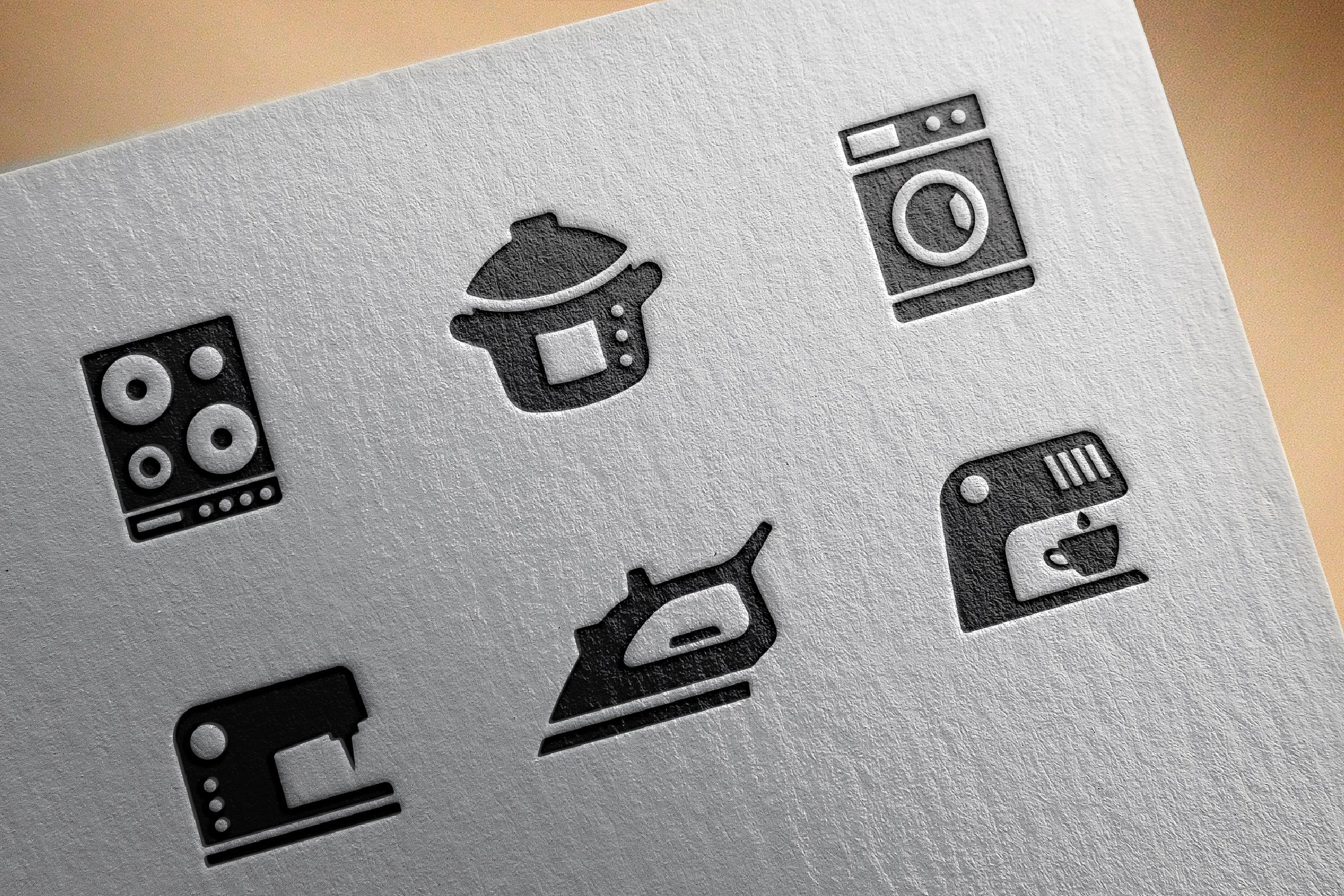 Home appliances icons