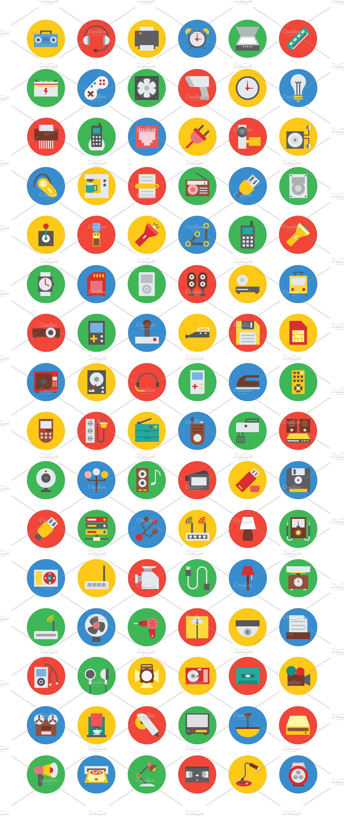 150 Electronics Vector Icons