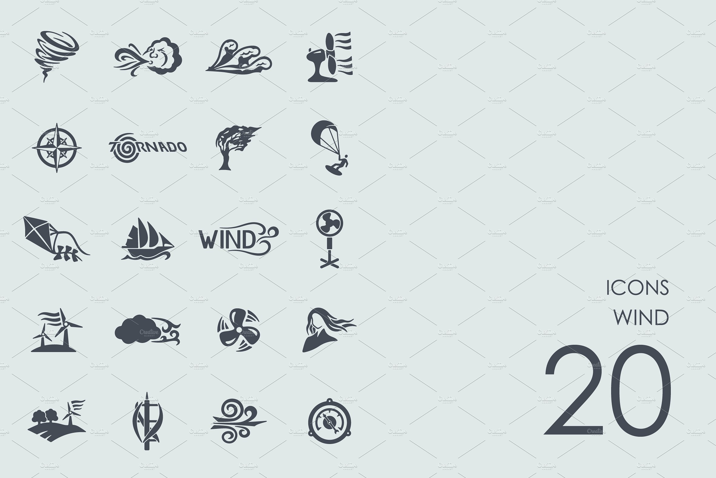 Wind icons