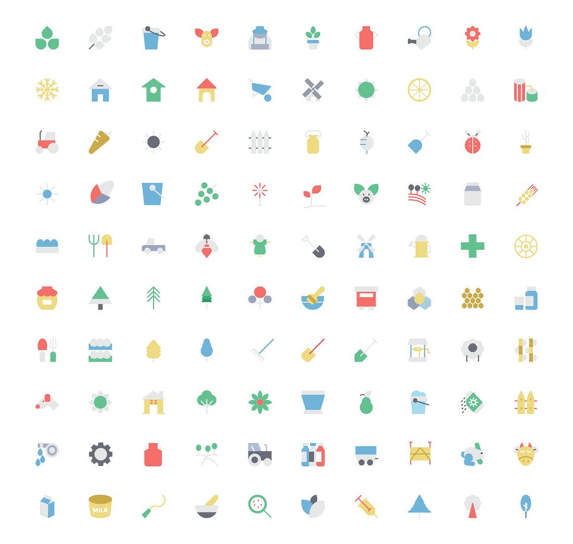 100 Agriculture Vector Icons