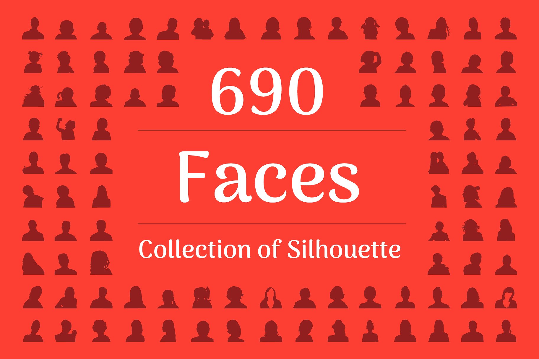 690 Face Silhouette