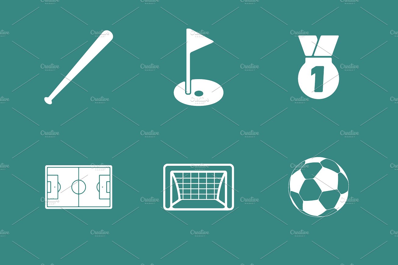 36 SPORT simple icons