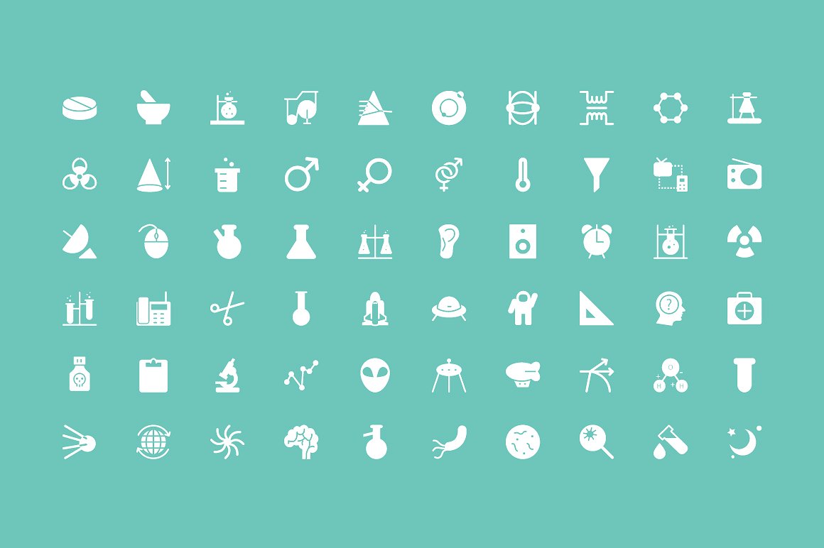 150 Science Vector Icons