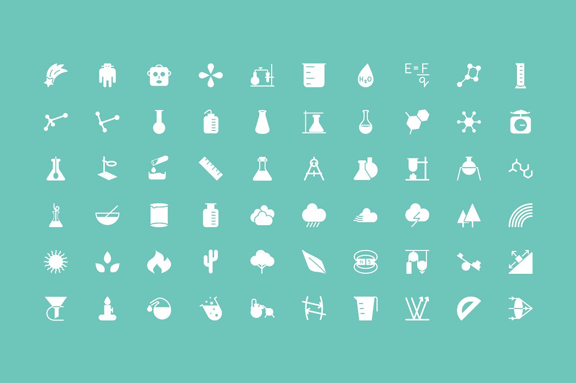 150 Science Vector Icons