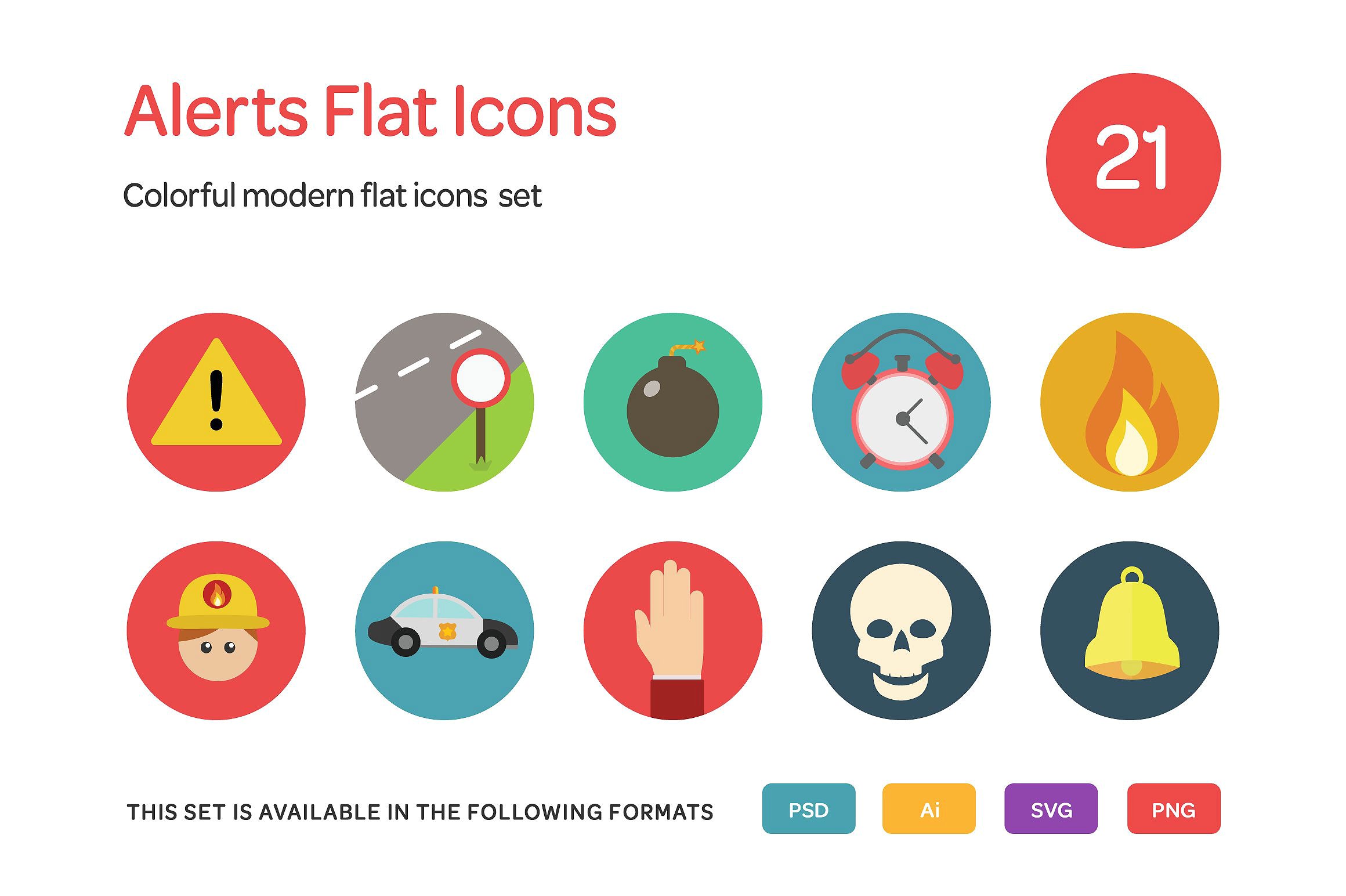 Alerts Flat Icons