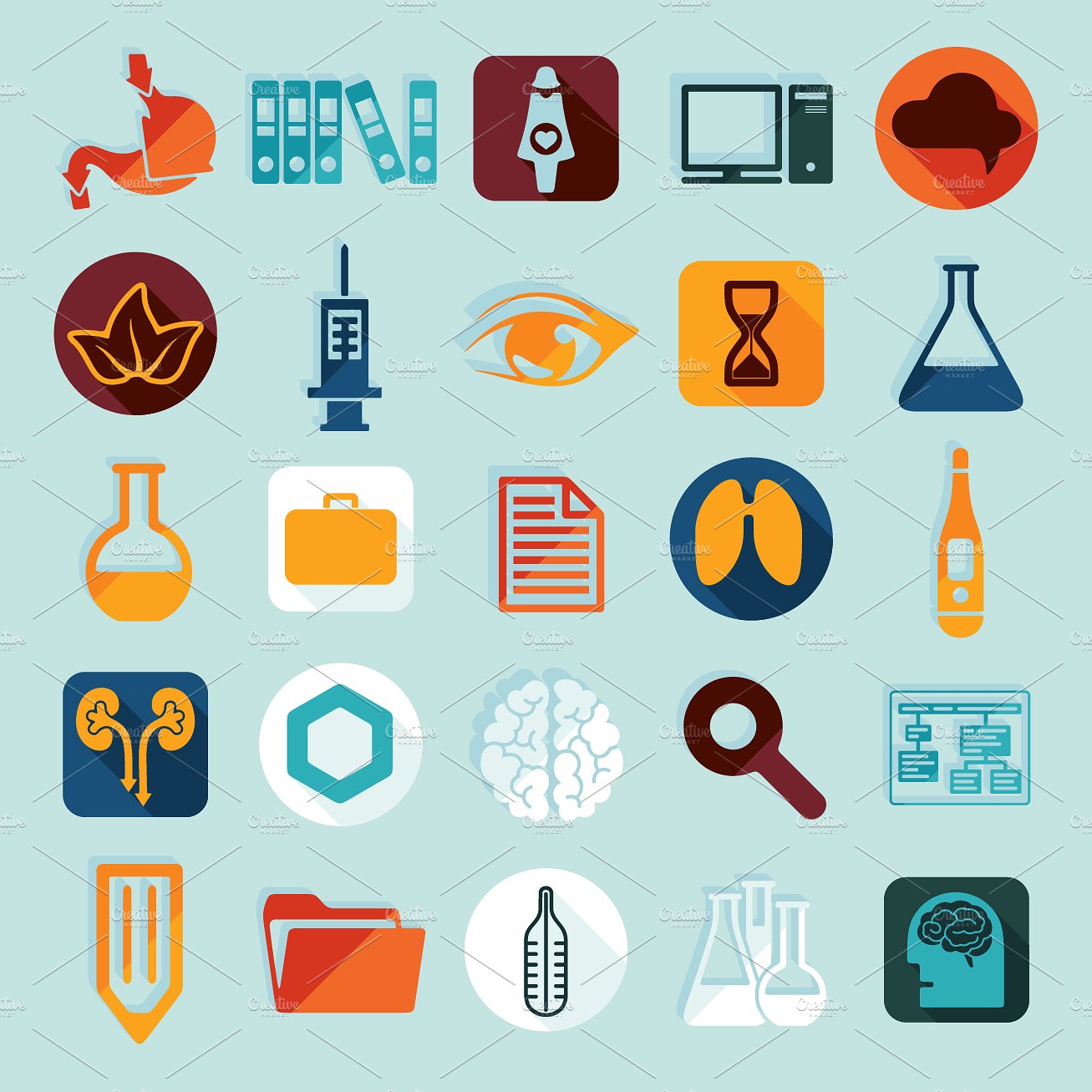 9 MEDICAL sets of icons