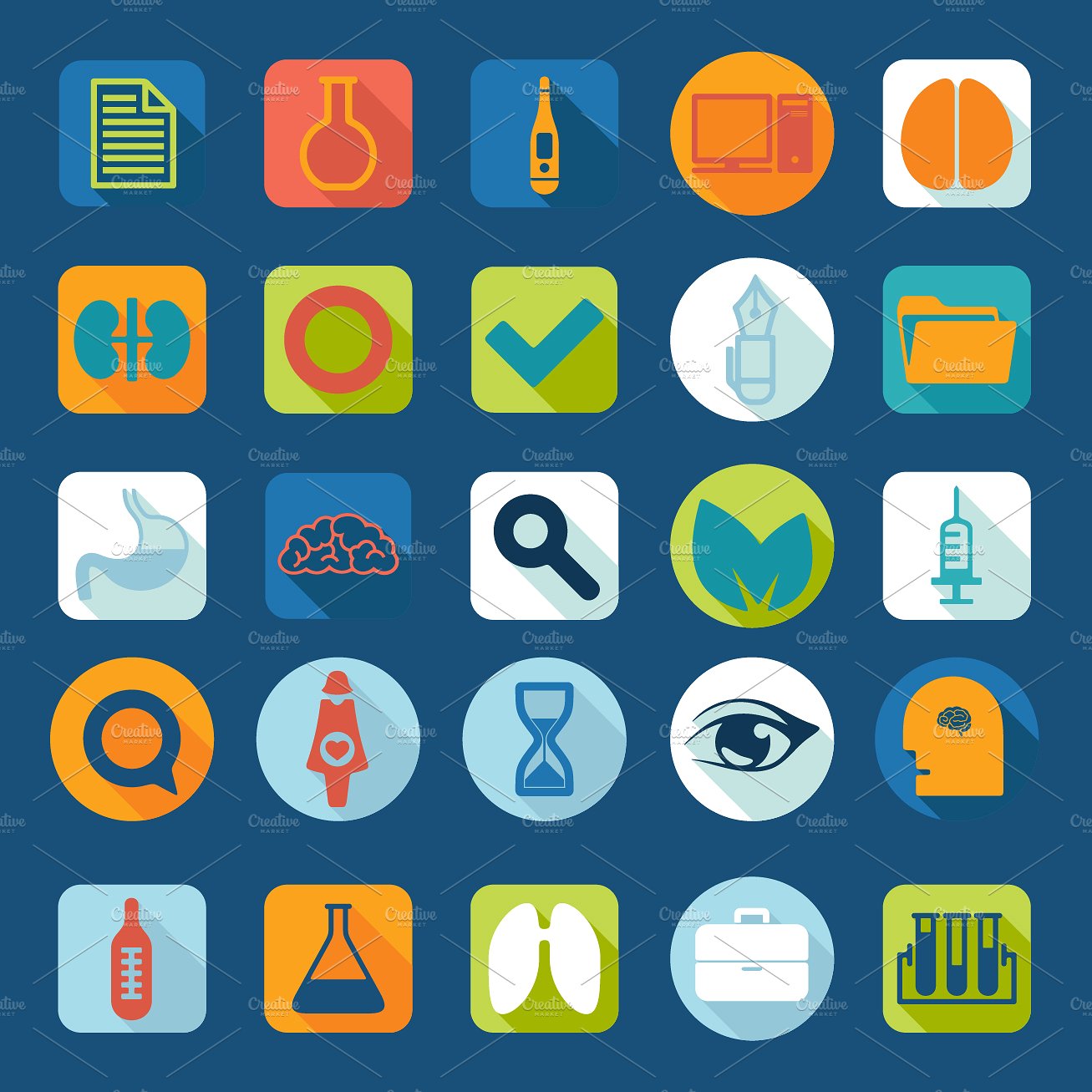 9 MEDICAL sets of icons