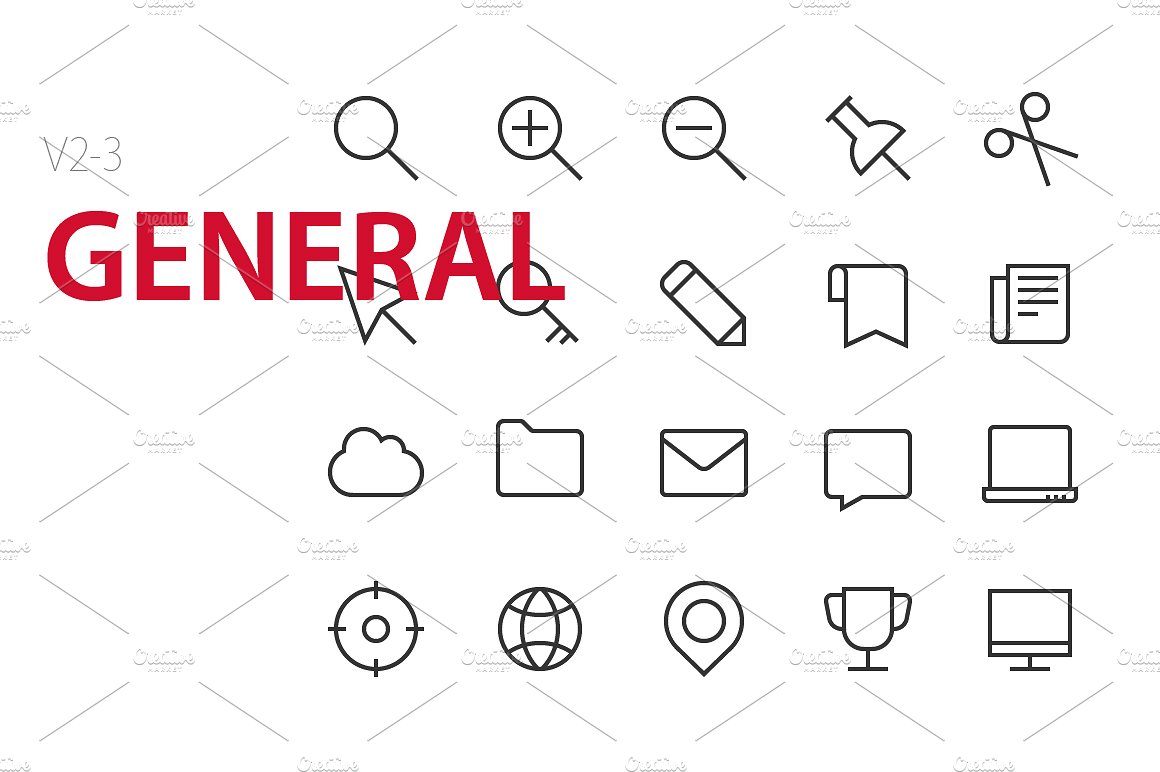 60 General UI icons