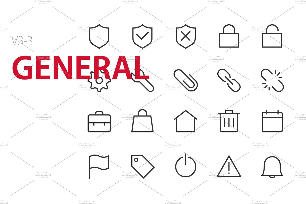 60 General UI icons