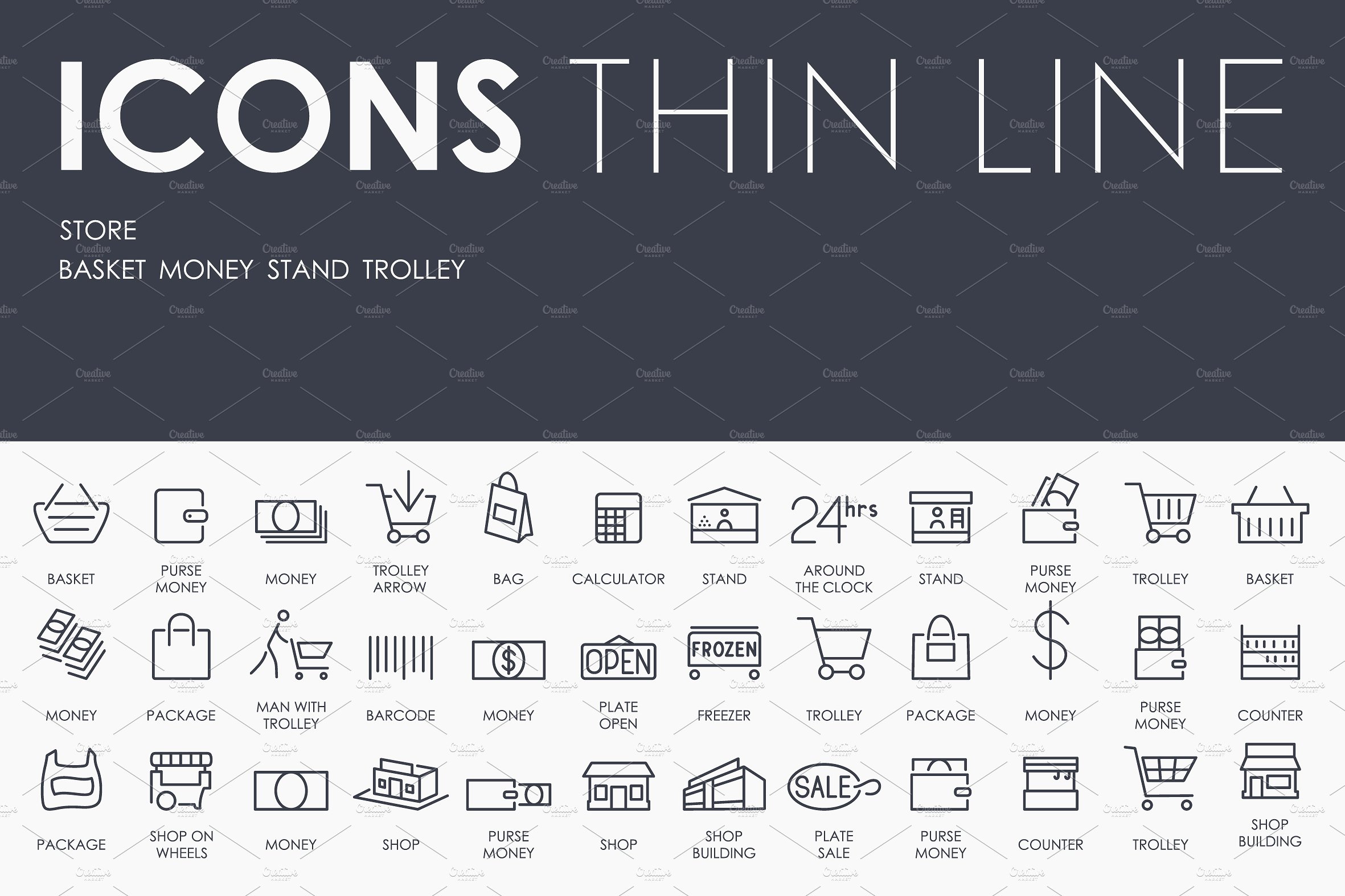 Store thinline icons