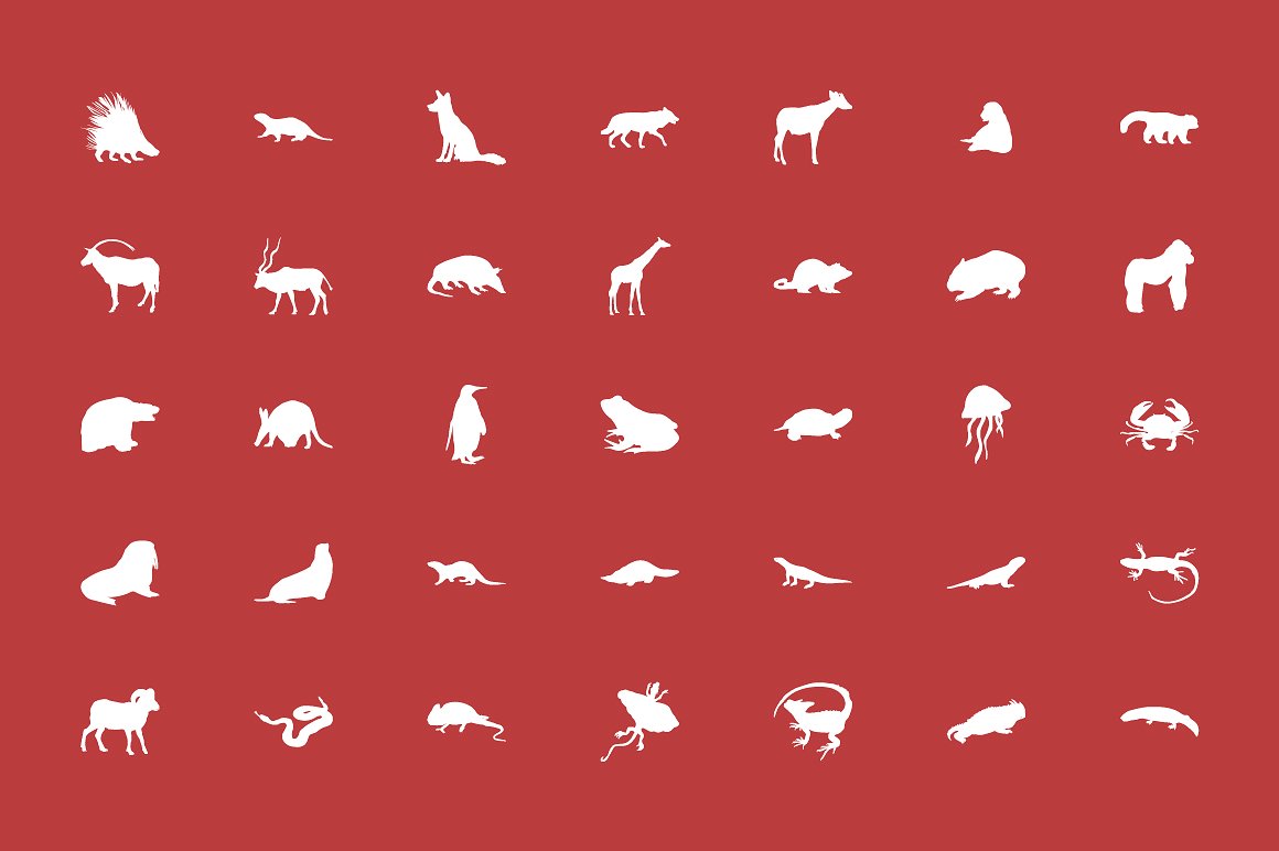 85 Animals Vector Icons