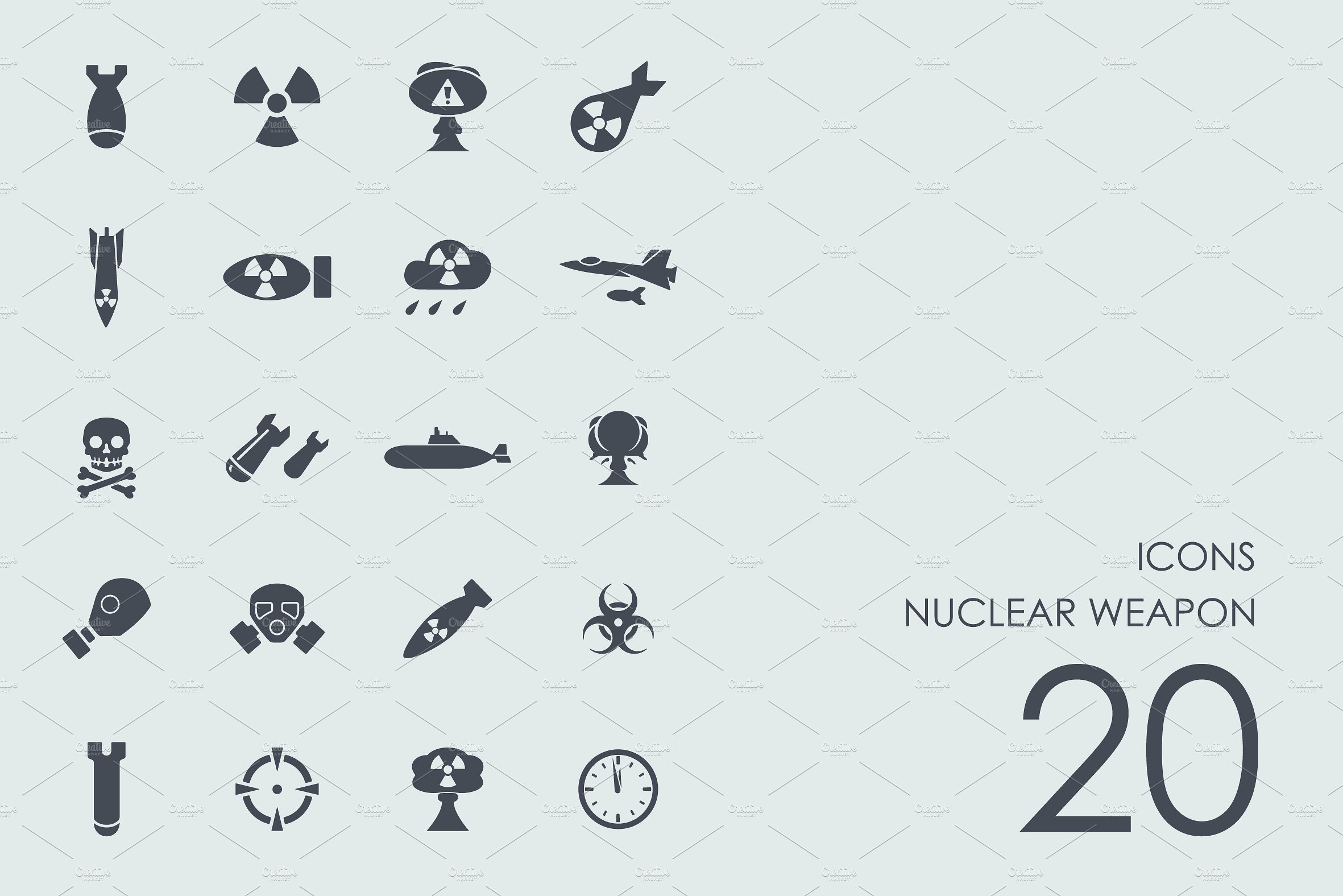 Nuclear weapon icons