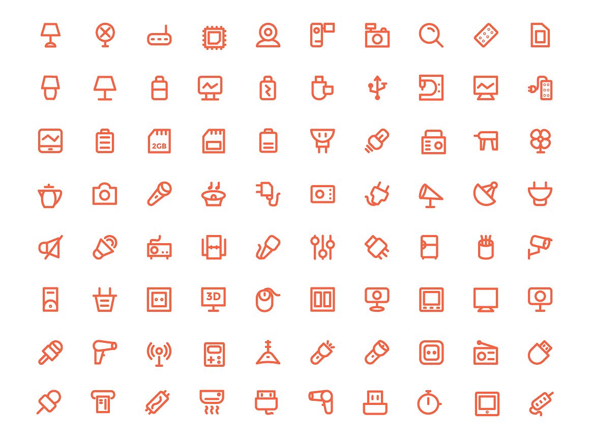 250 Electronics Icons