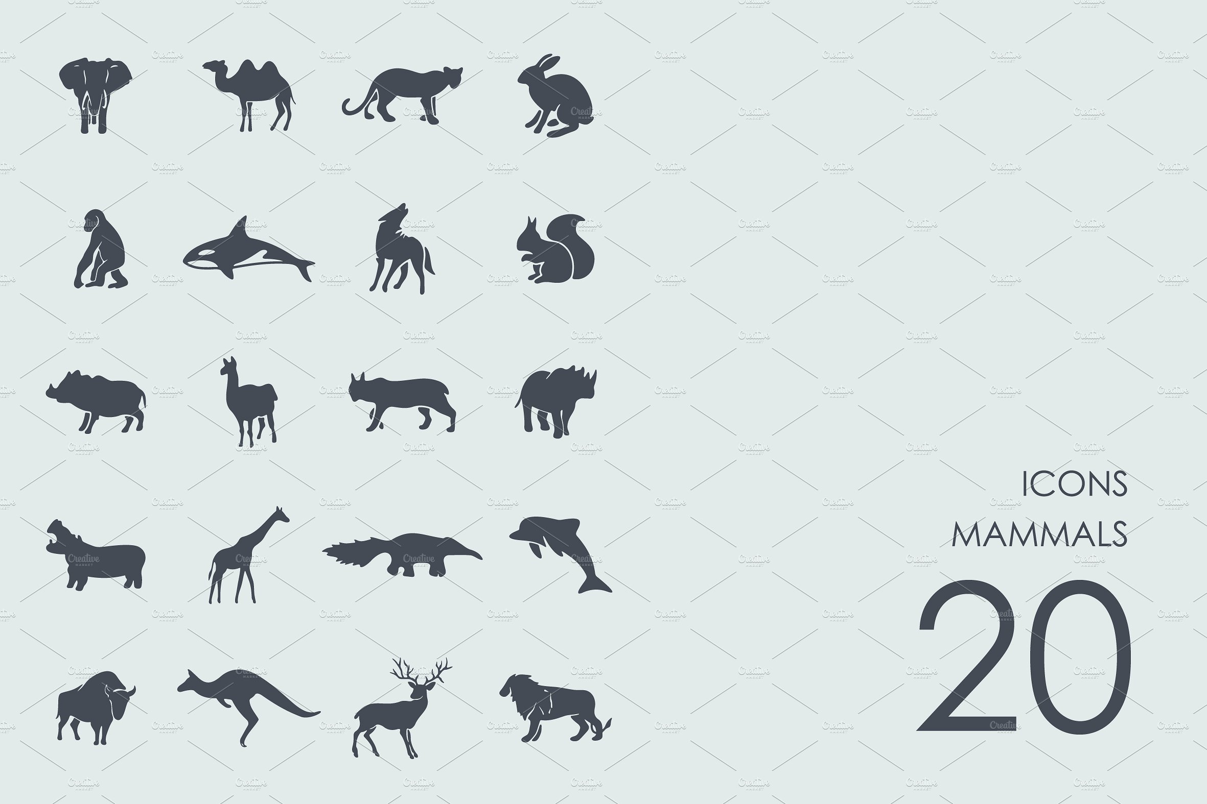 Mammals icons