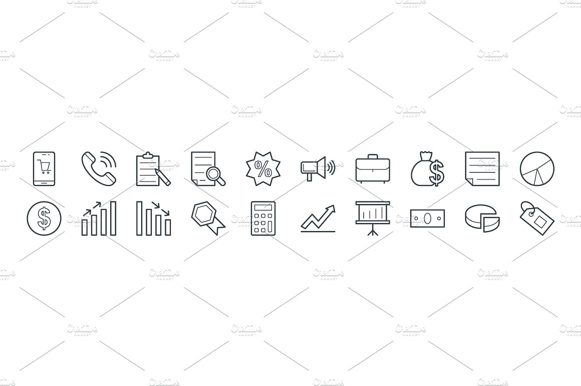 75 Trade Vector Icons