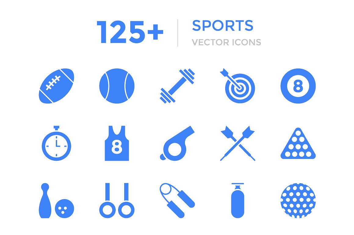 125 Sports Vector Icons