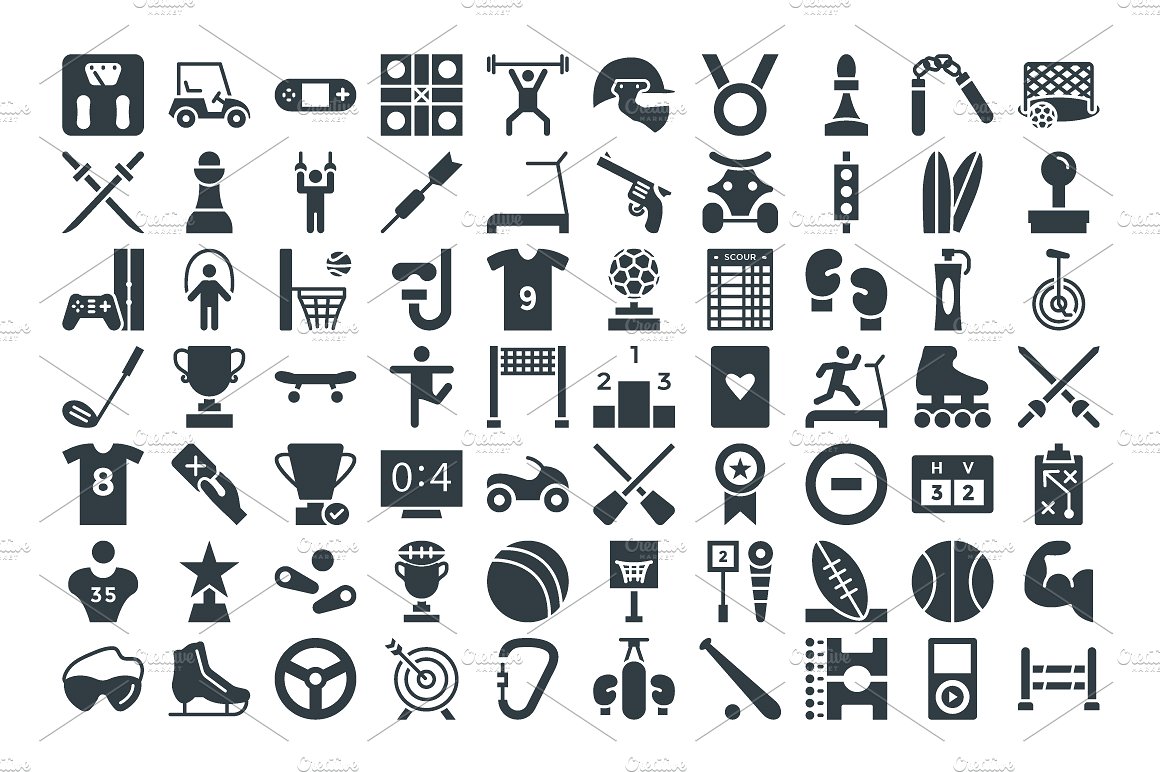 125 Sports Vector Icons