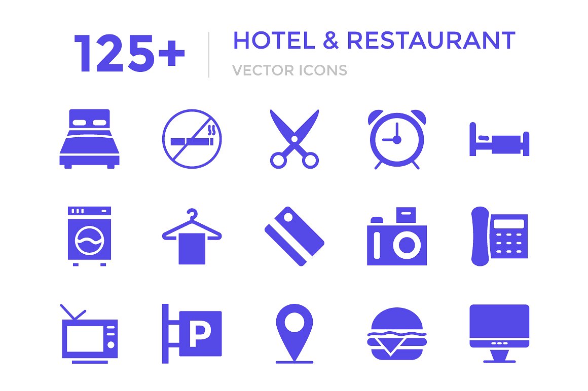 125 Hotel and Restaurant Icon