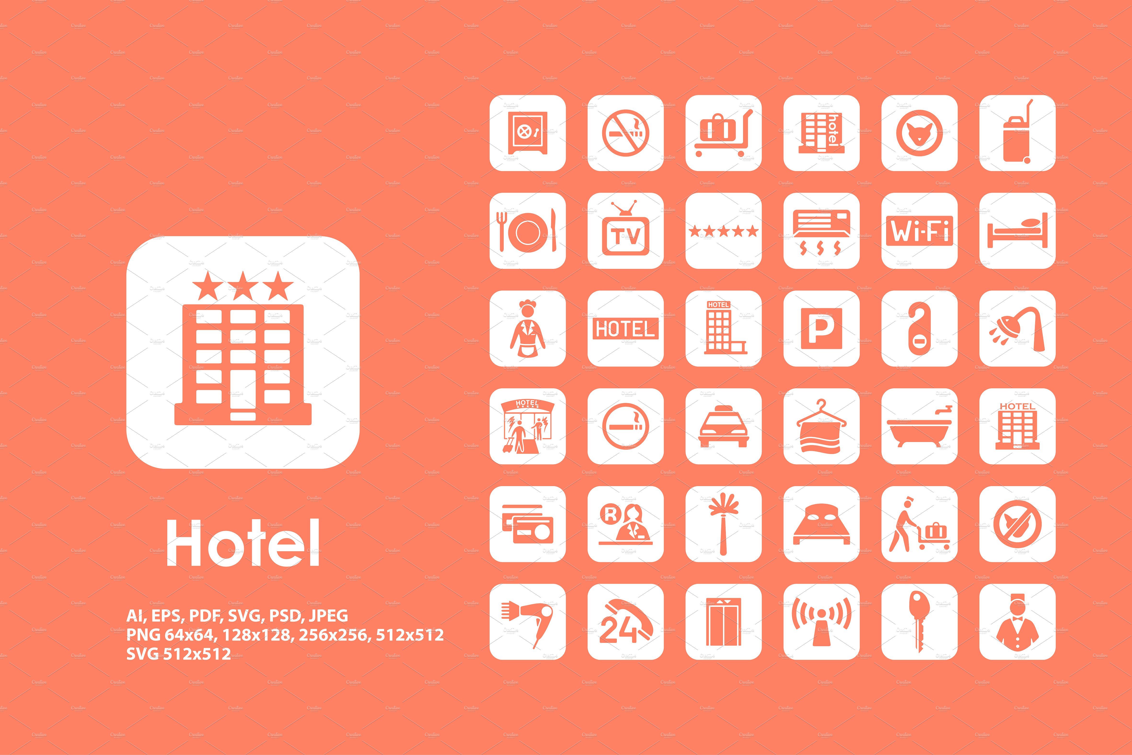 Hotel icons