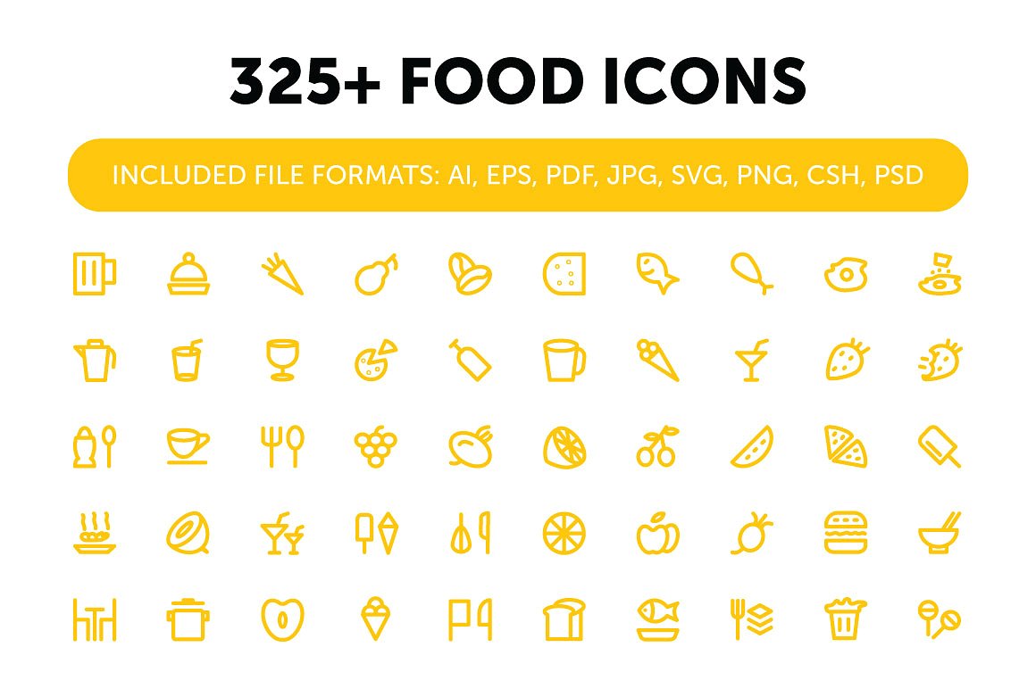 325 Food Icons