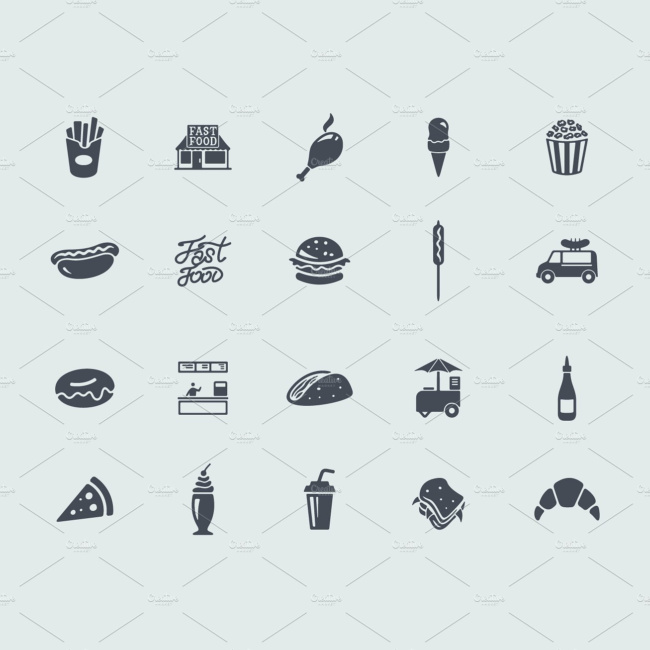 20 fast food icons