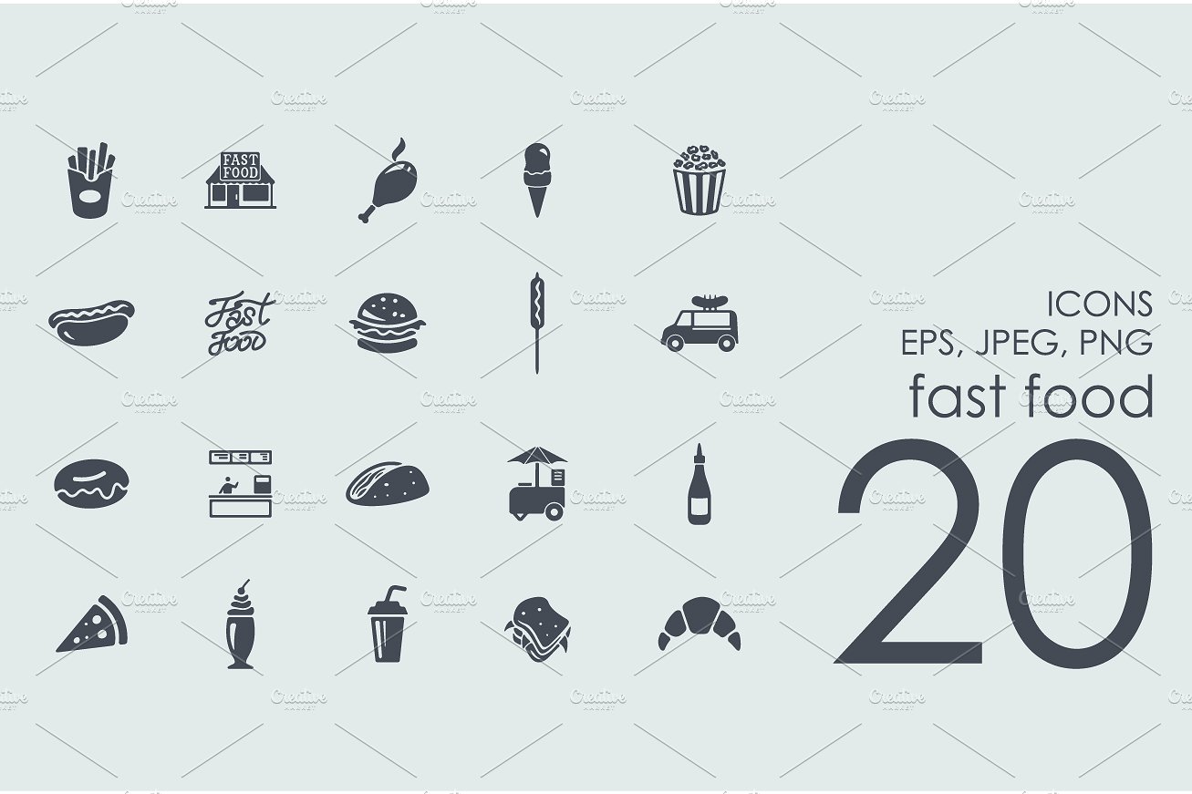 20 fast food icons