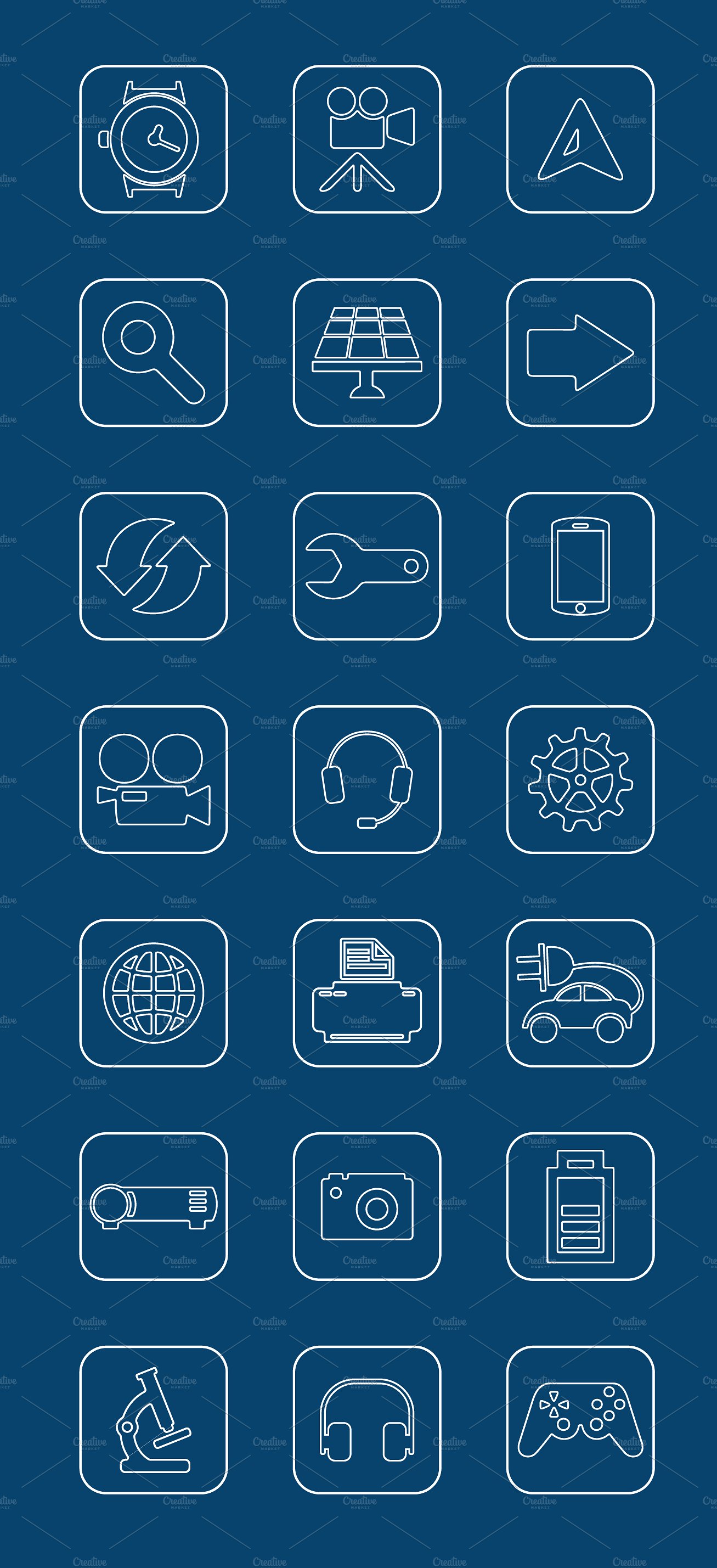 49 TECHNOLOGY simple icons