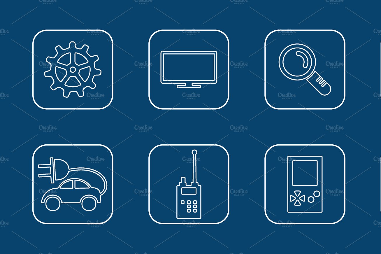 49 TECHNOLOGY simple icons