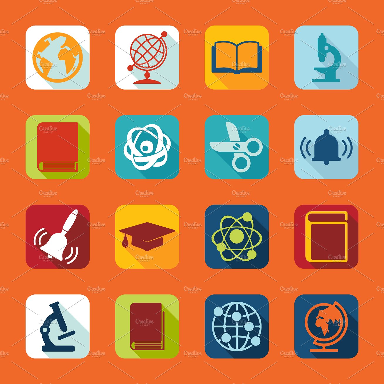 9 EDUCATION sets of icons