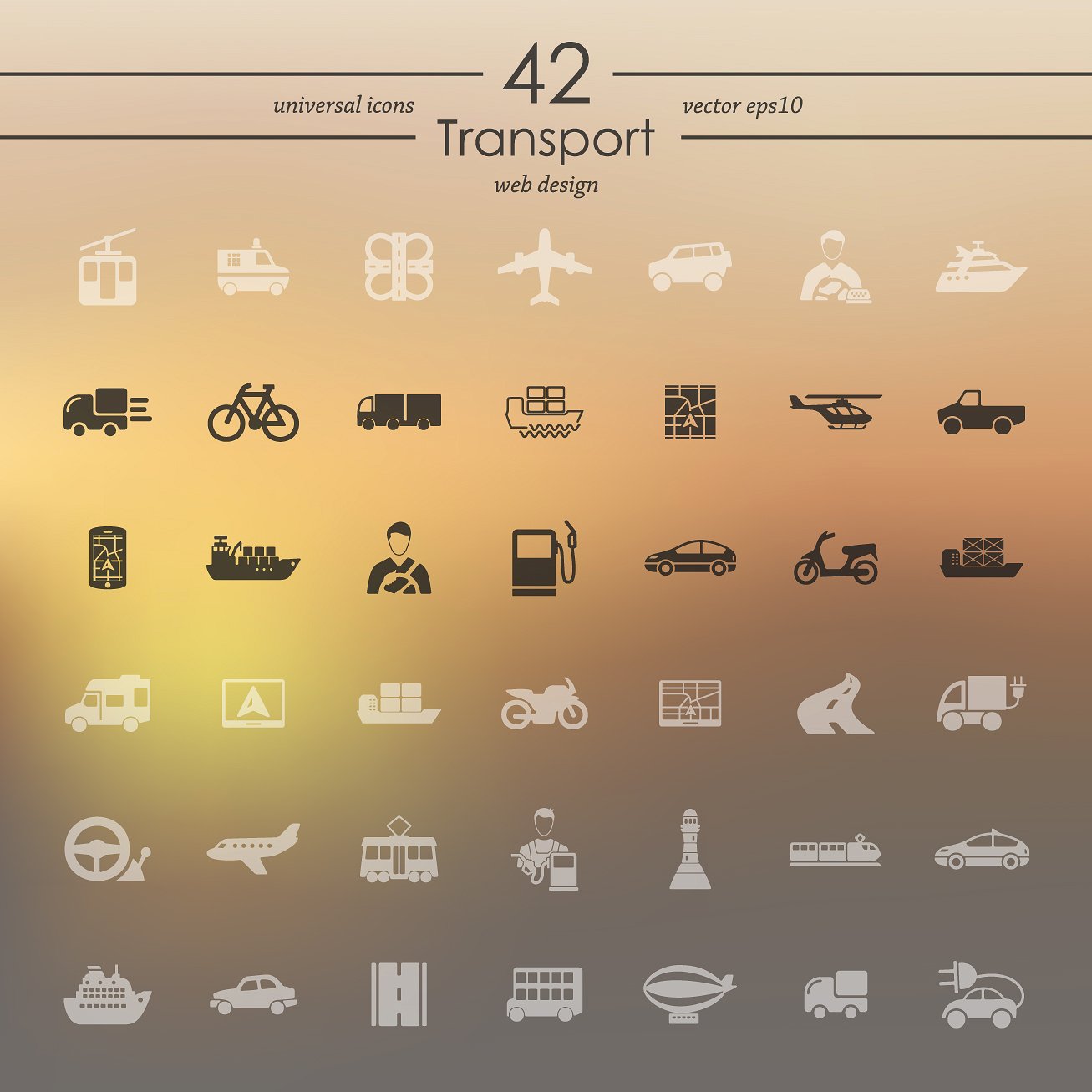 42 TRANSPORT icons