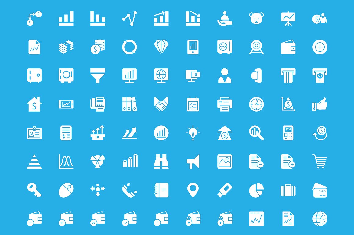 250 Finance Vector Icons