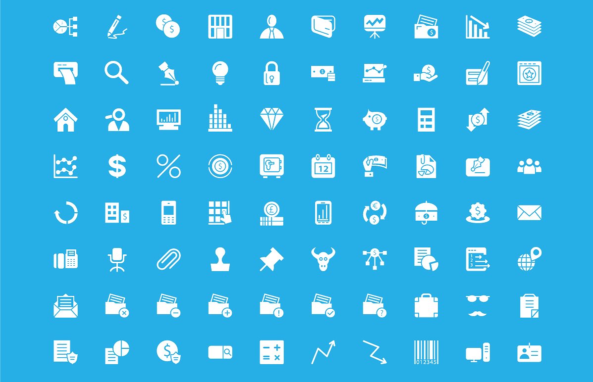 250 Finance Vector Icons