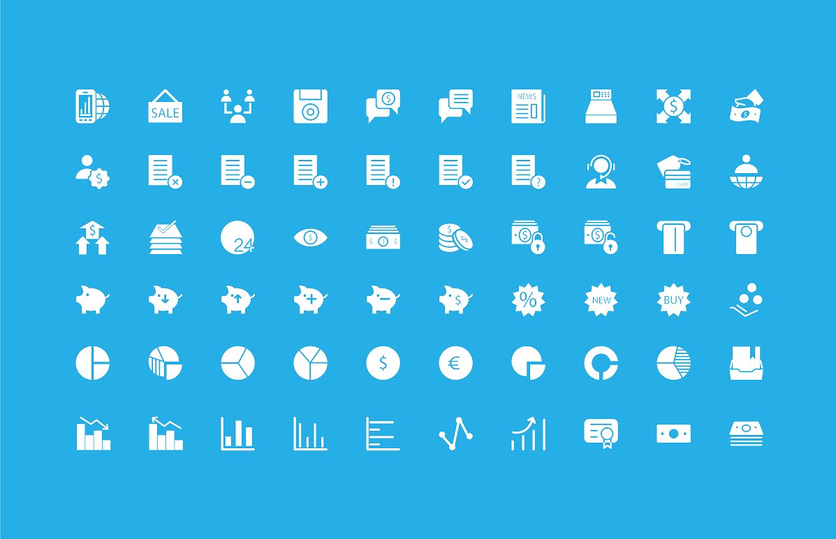 250 Finance Vector Icons