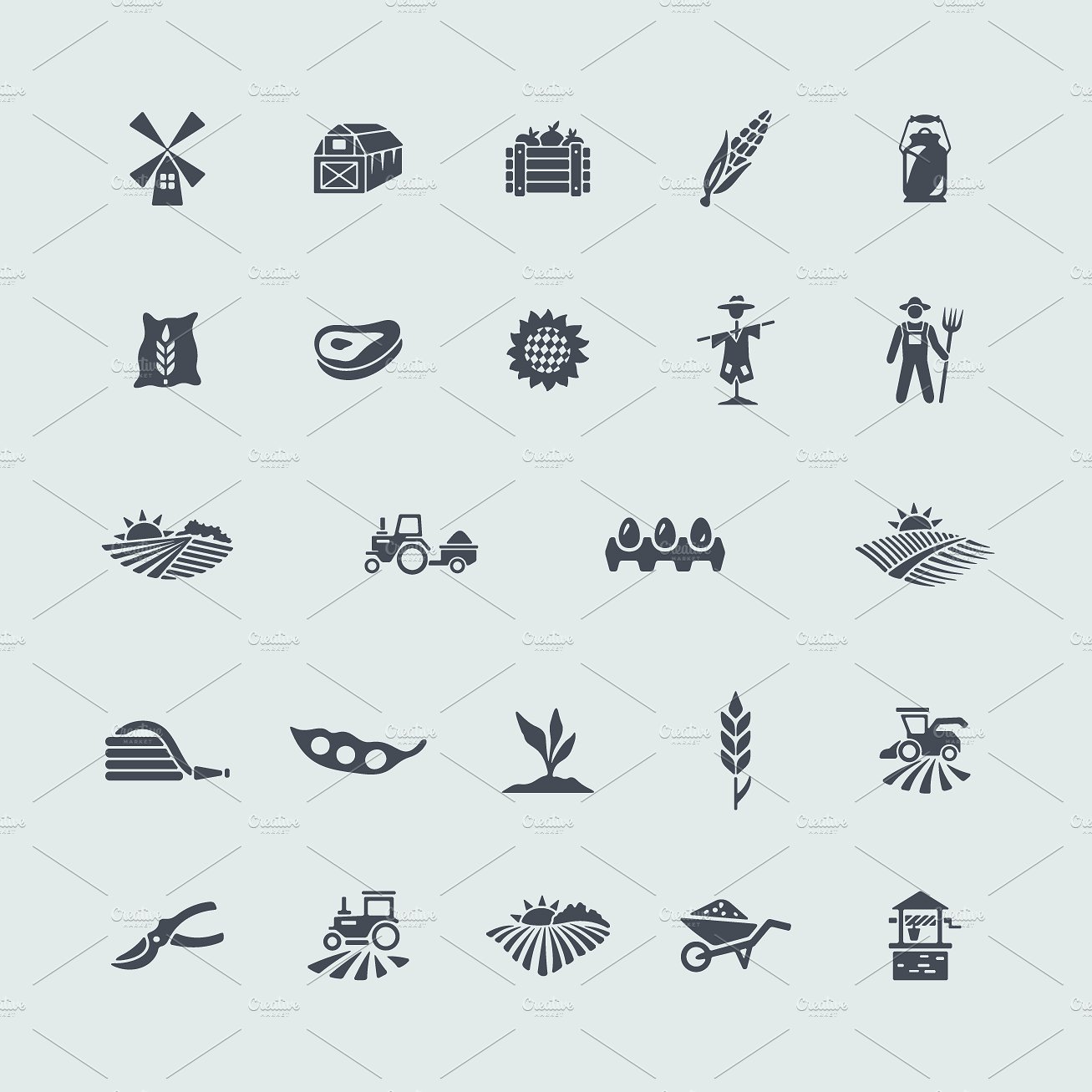 24 agriculture icons